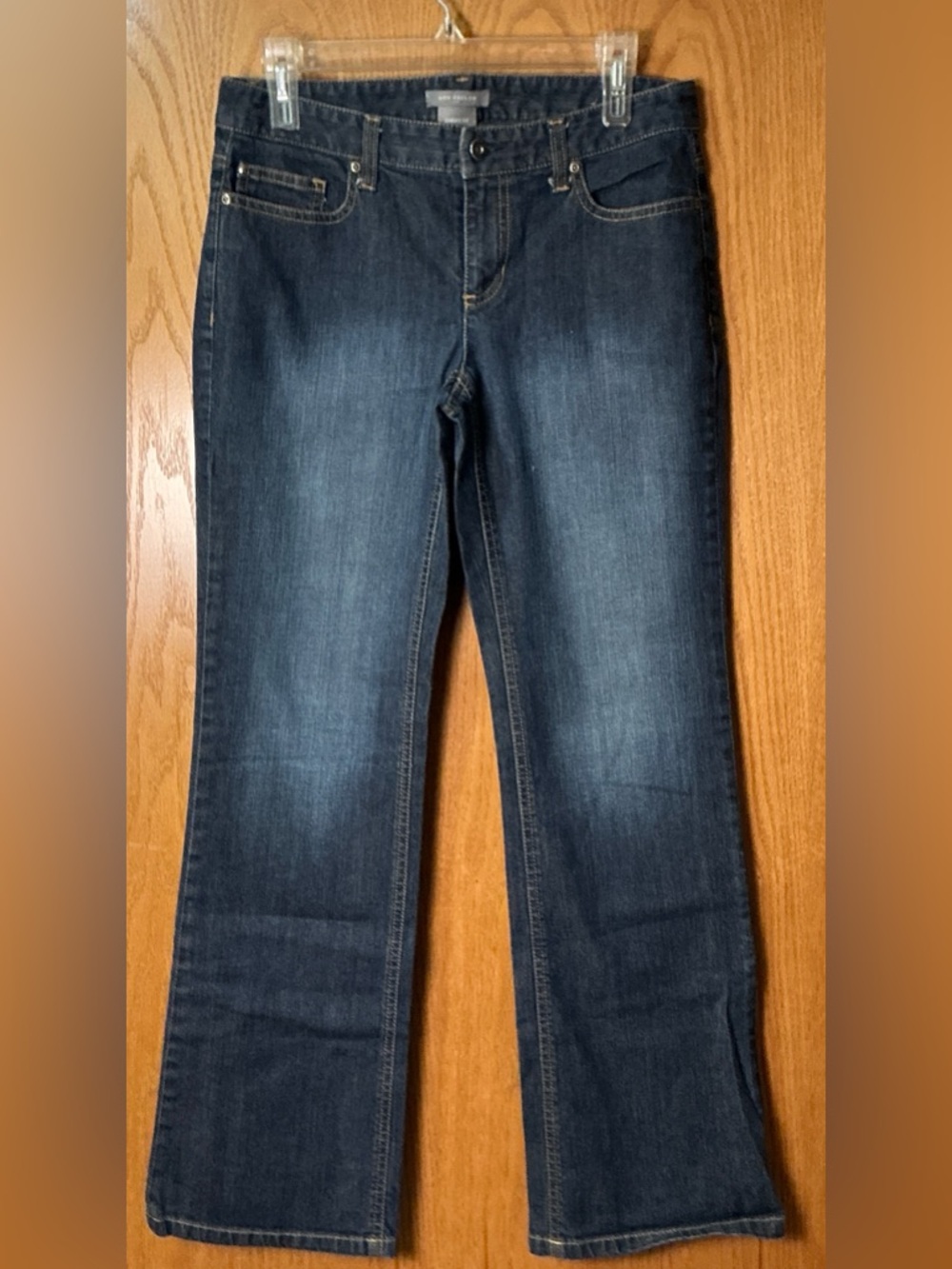 Ann Taylor Curvy Fit Dark Blue Flare Jeans Sz 6